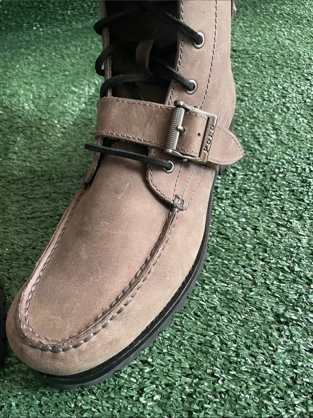 Polo Ralph Lauren Ranger Boots Men’s 10D Brown Suede Lace Up Rugged Heritage